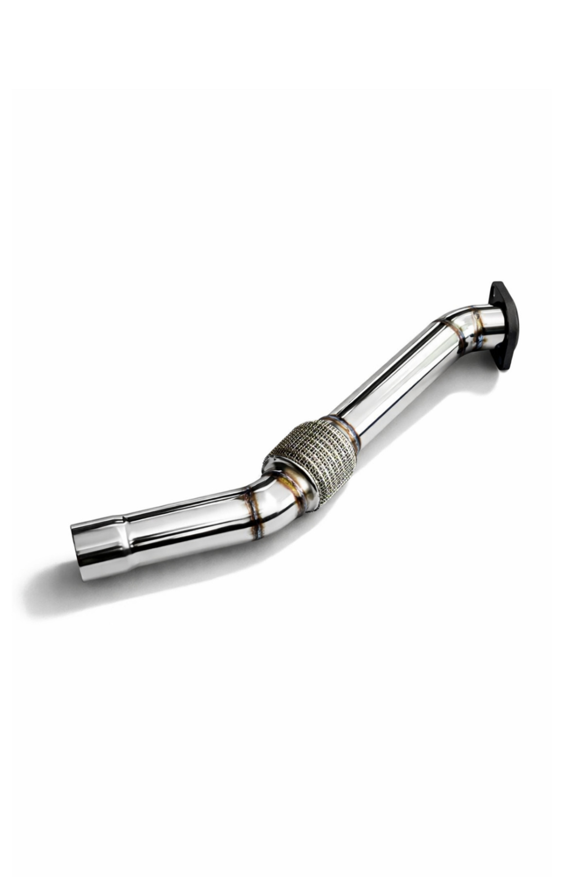 Bmw Dizel downpipe Egzoz Borusu Krom Sipralli E60-E87-E90-E91-E60-E61-163HP-N47 Spiralli