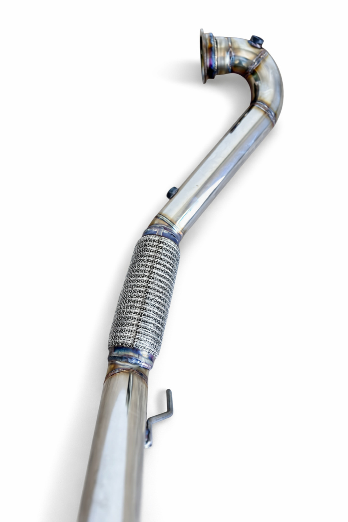 Downpipe Skoda Downpipe Egzoz Eksoz Borusu Krom Danpayp Skoda Spiralli Flexli - Görsel 2