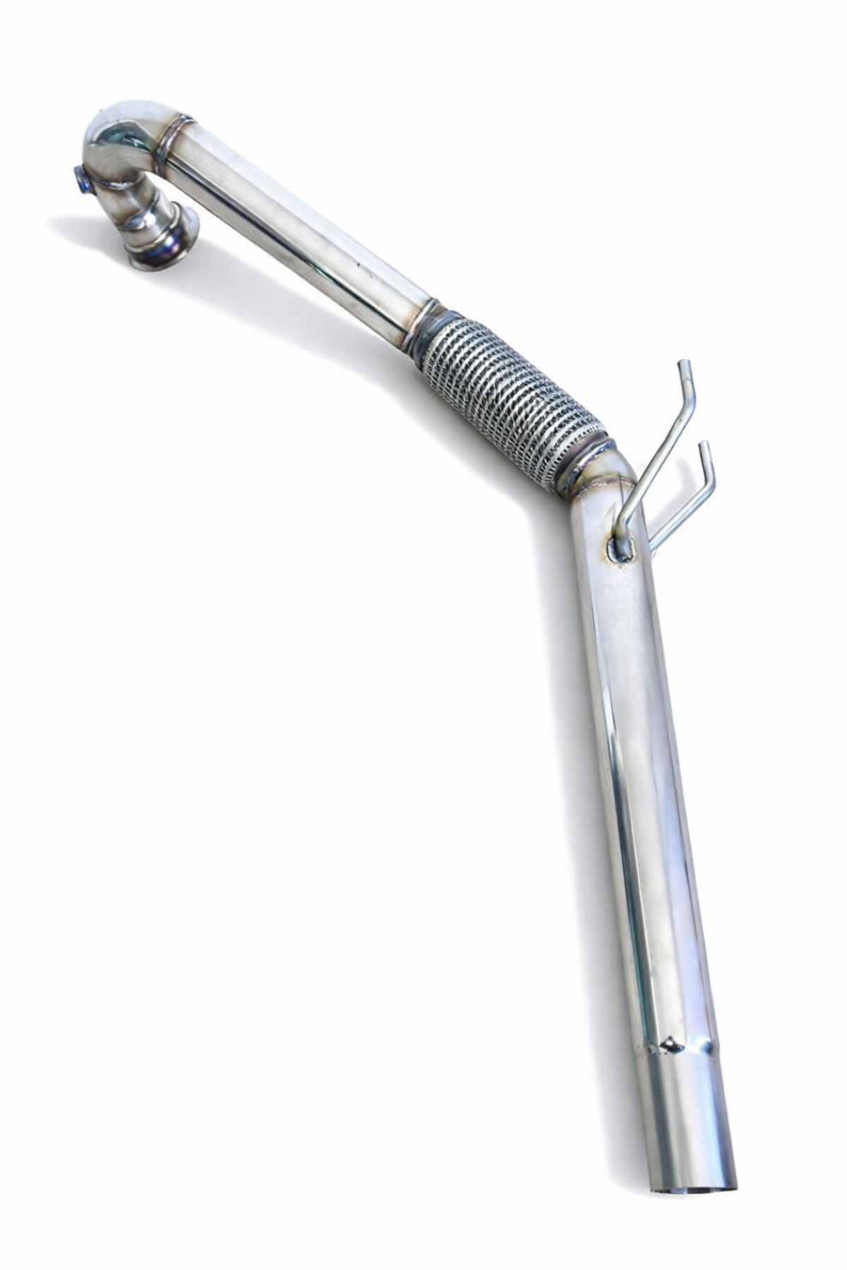 Downpipe Skoda Downpipe Egzoz Eksoz Borusu Krom Danpayp Skoda Spiralli Flexli - Görsel 4
