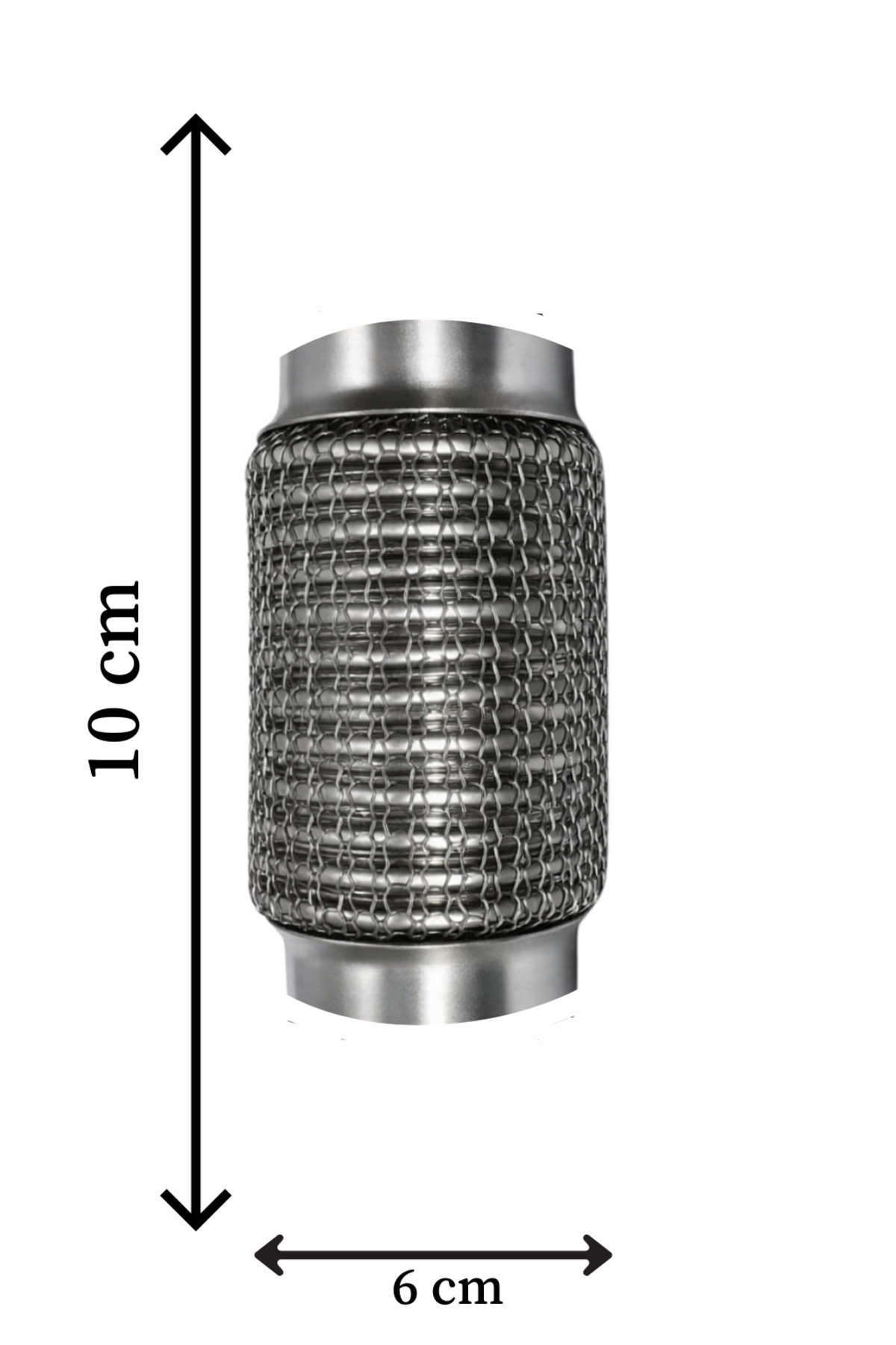 60X100 Egzoz Spirali İnterlock Borusuz Tüm araçlar Yüksek Kalite Sipral Flex Motor Sarsıntısı - Görsel 4