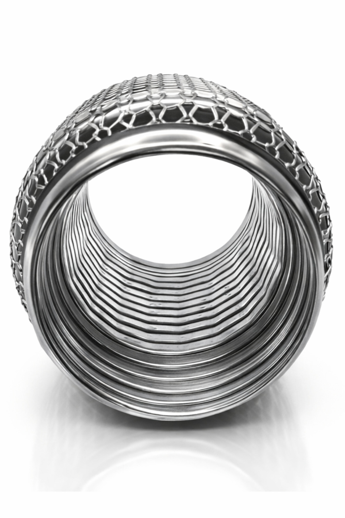 55X250 Egzoz Spirali İnterlock Tüm araçlar Yüksek Kalite Sipral Flex Motor Sarsıntısı - Görsel 3
