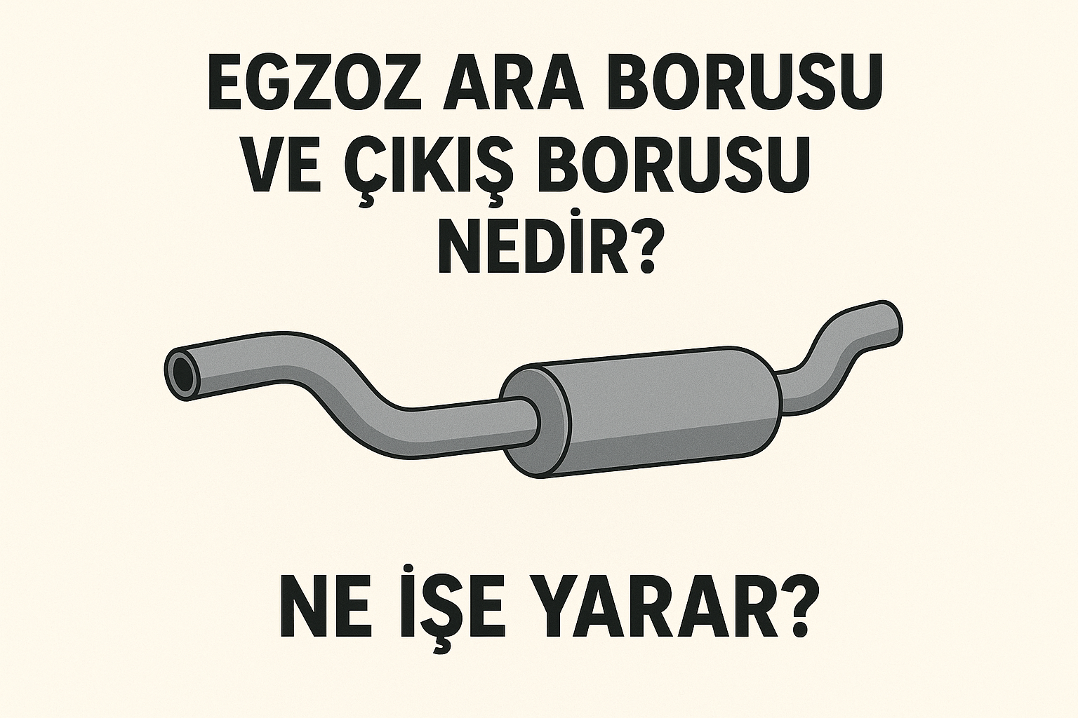 Egzoz Ara Borusu ve Çıkış Borusu Nedir? Ne İşe Yarar?