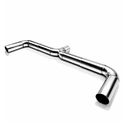 Her araca Uyumlu 60lık Ypipe downpipe Y Boru Egzoz Y pipe down pipe Eksoz Borusu Çift Çıkış Krom üni
