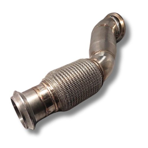 BMW 5 Serisi G30 520i Uyumlu Downpipe – Kaynaksız Montajlı Krom 2017-2023