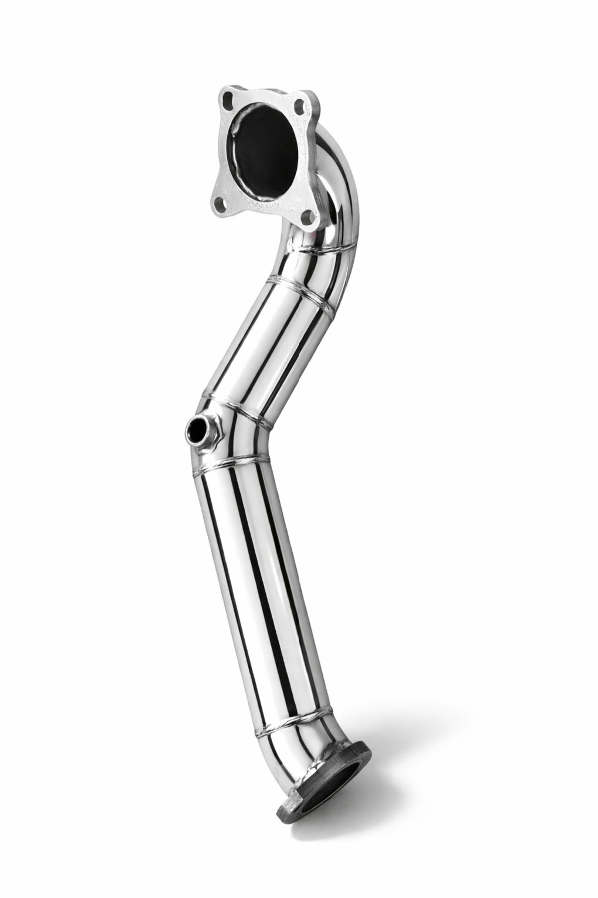 Volkswagen Polo TSİ 122 Hp downpipe Egzoz Downpipe Boru Krom Downpipe - Görsel 2