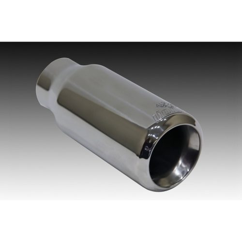 Yuvarlak Ucu Düz Içi Dolu Egzoz Ucu 80x150mm Orj Krom Başlık